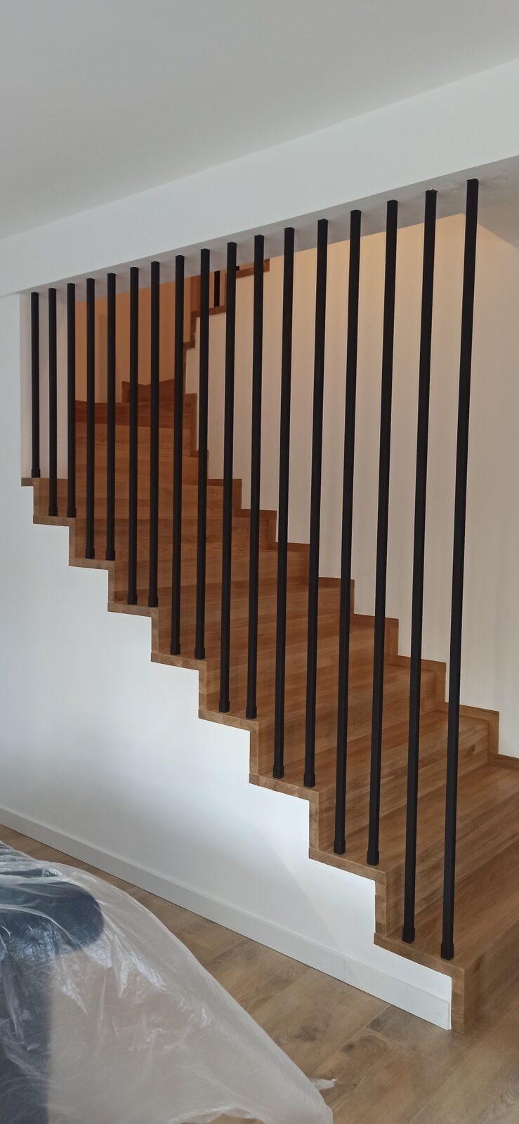 projekt schodów drewnianych